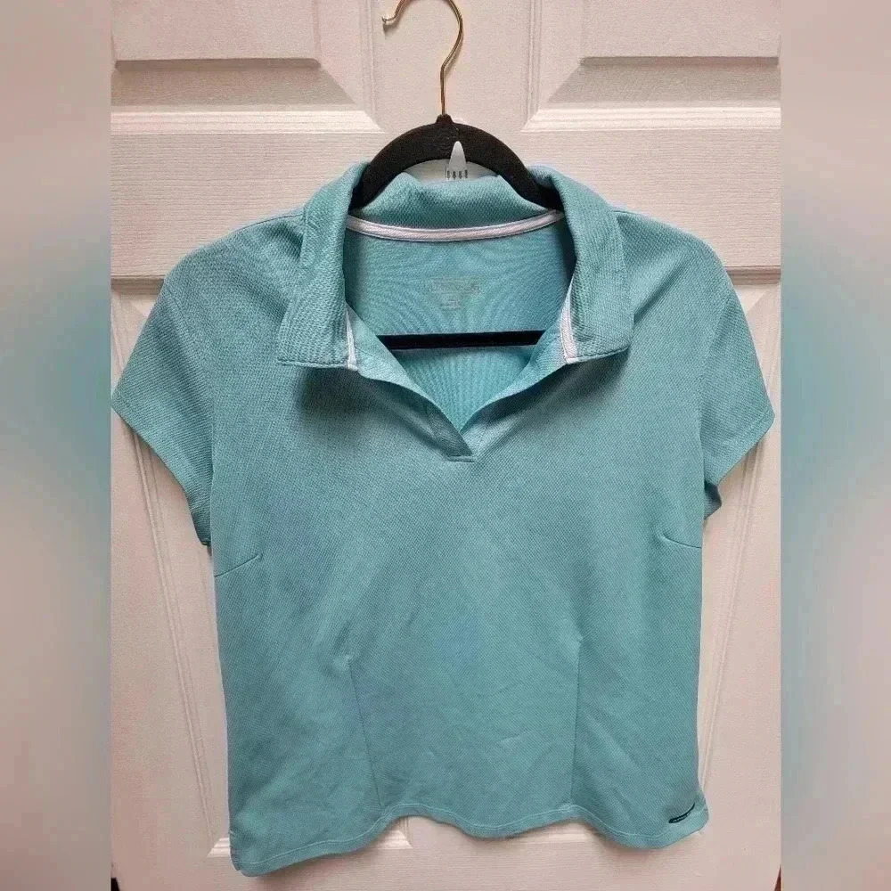 Athleta Women's Active Polo Shirt Cool Stretch Size XL
